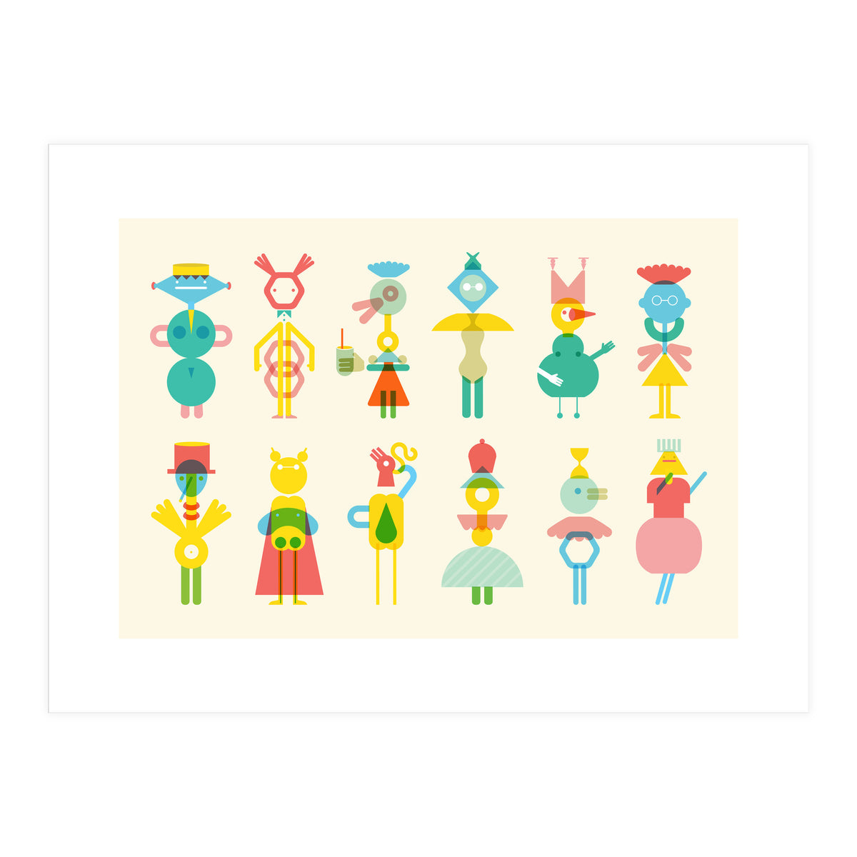 Geometric Friends (Print Only)