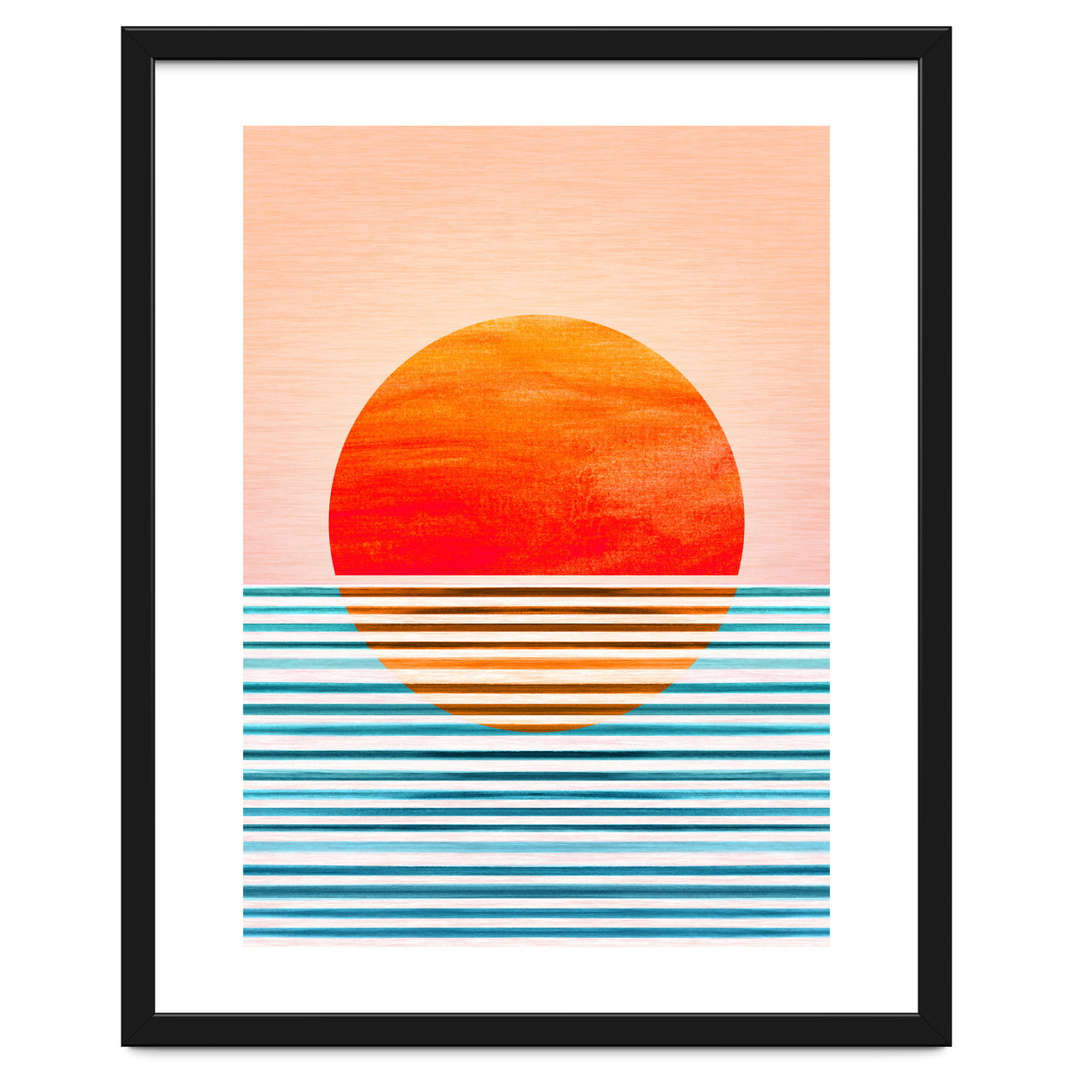 Geometric Minimalist Sunset