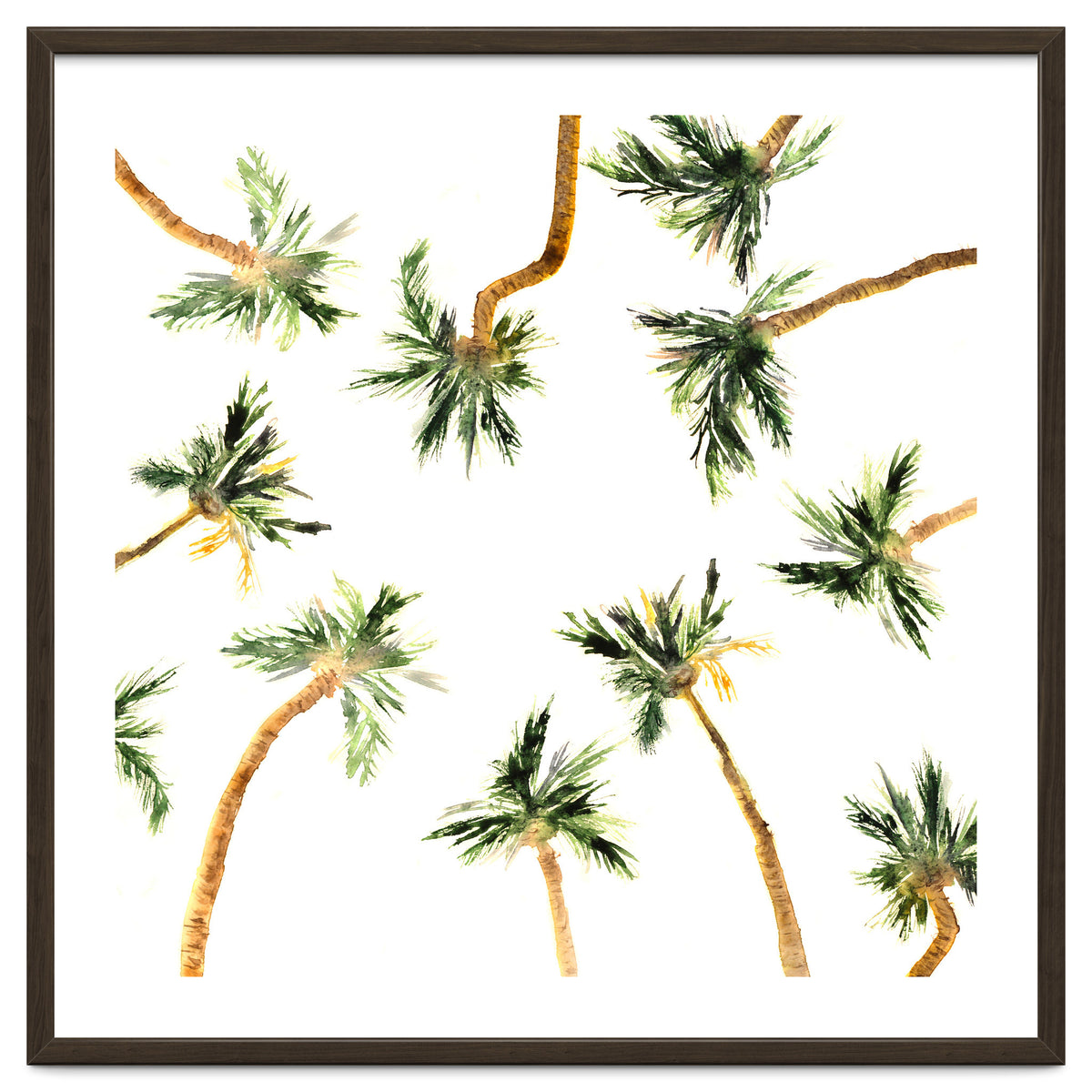 Under the coconut palms || watercolor