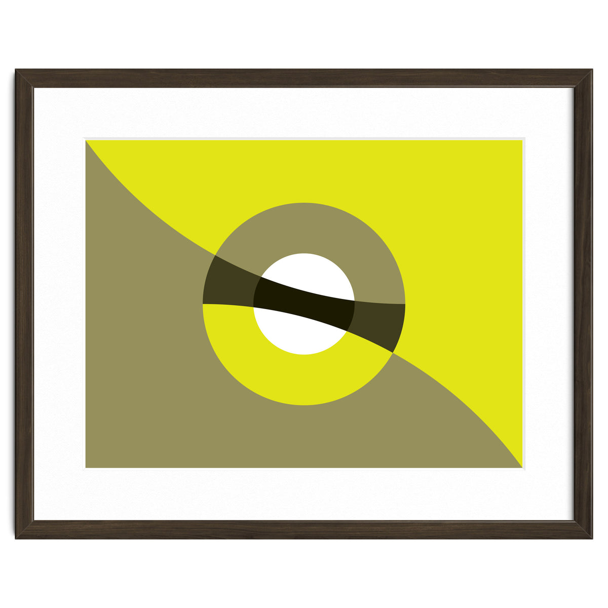 Geometric Shapes No. 44 -  mustard & beige