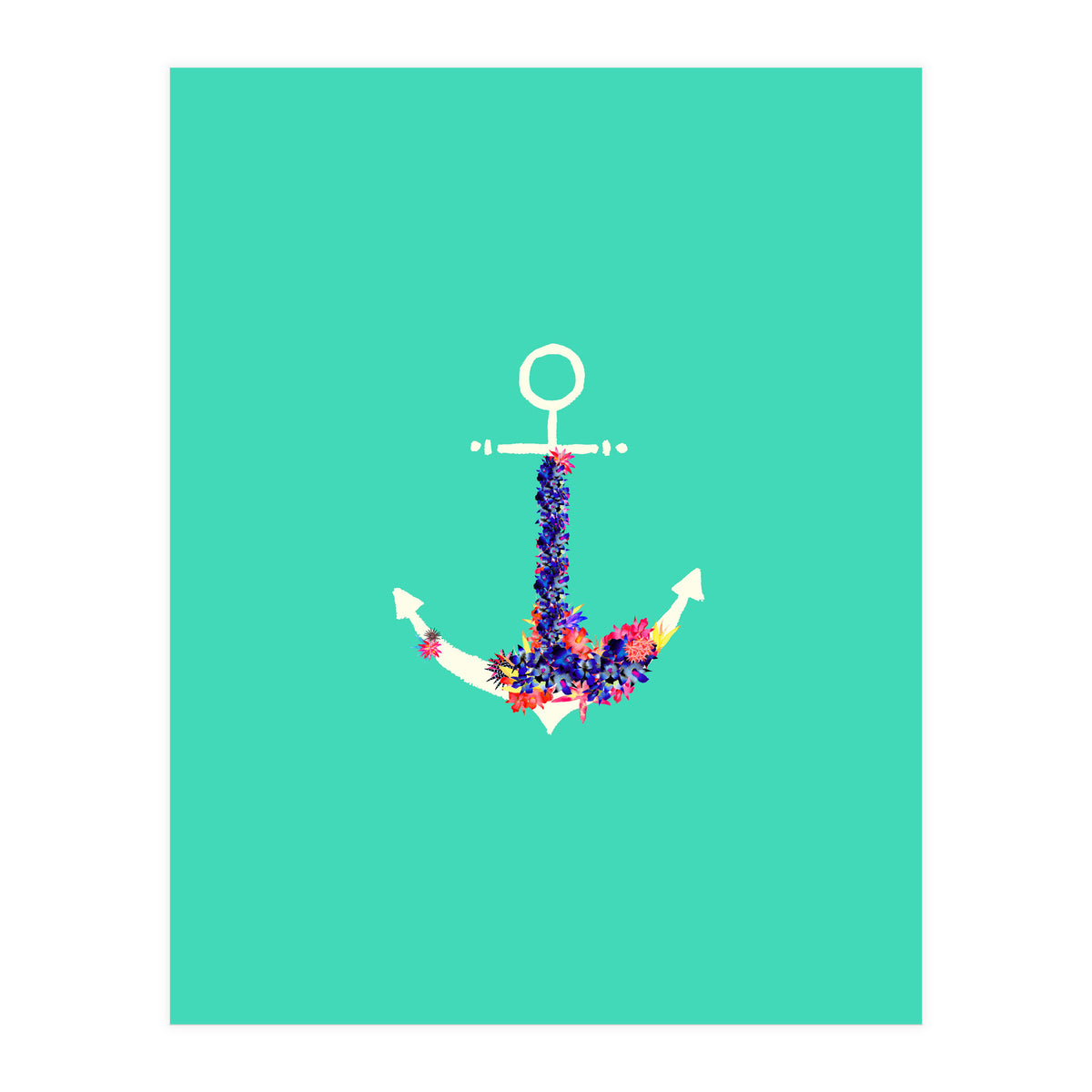 Floral Anchor (Print Only)