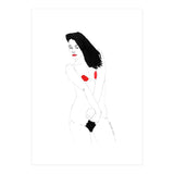 Untitled #19 - Nude in black and red (Print Only) thumbnail