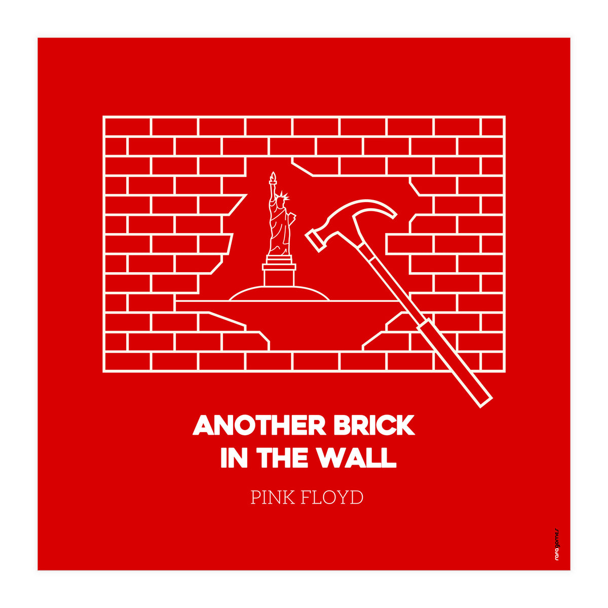 Pink Floyd Another Brickin The Wall (Print Only)