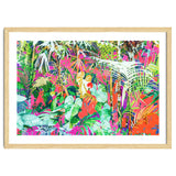 Find Me Where The Tropical Things Are | Jungle Botanical Palm Colorful Painting thumbnail