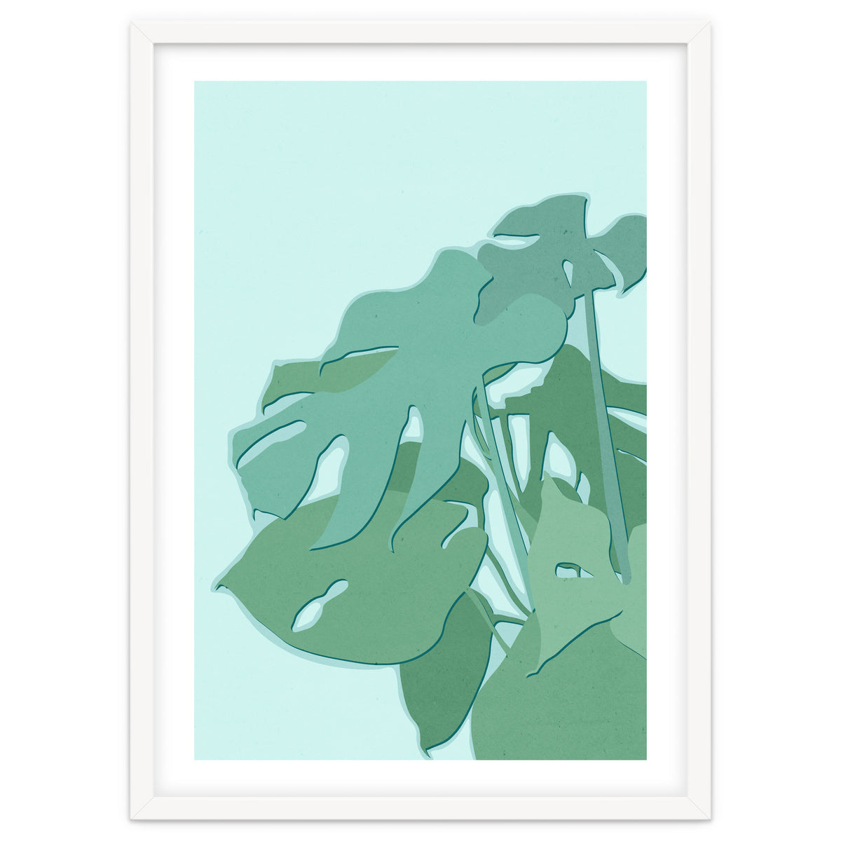 Minimal Monstera Leaves - Greener Eden