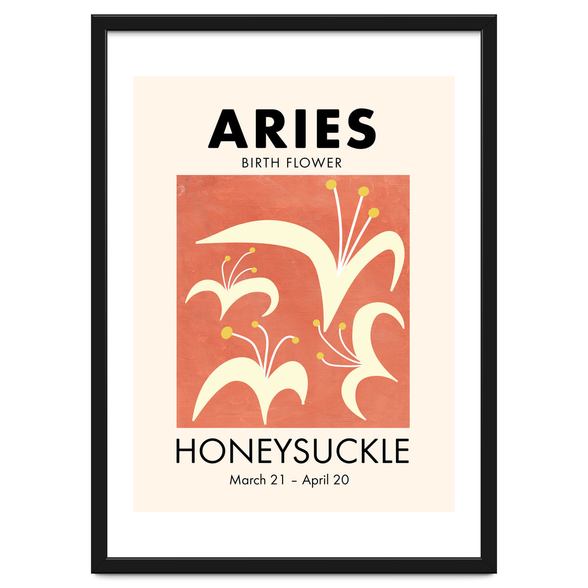 Aries Birth Flower Honeysuckle