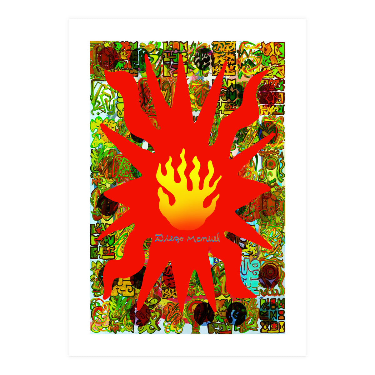 Fuego Y Graffiti 58 (Print Only)