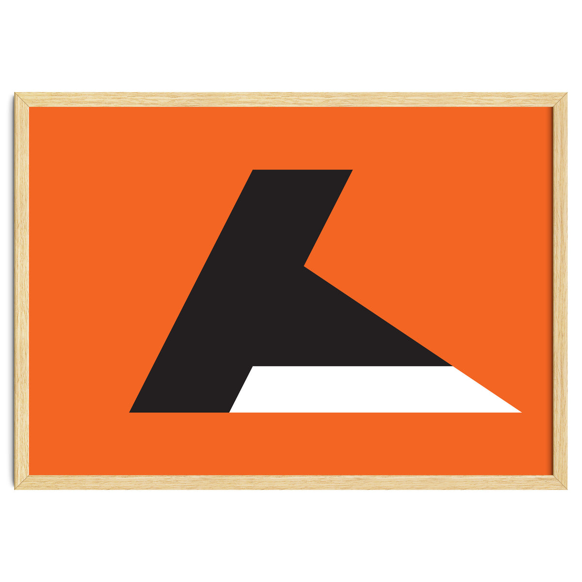 Geometric Shapes No. 79 - orange & black