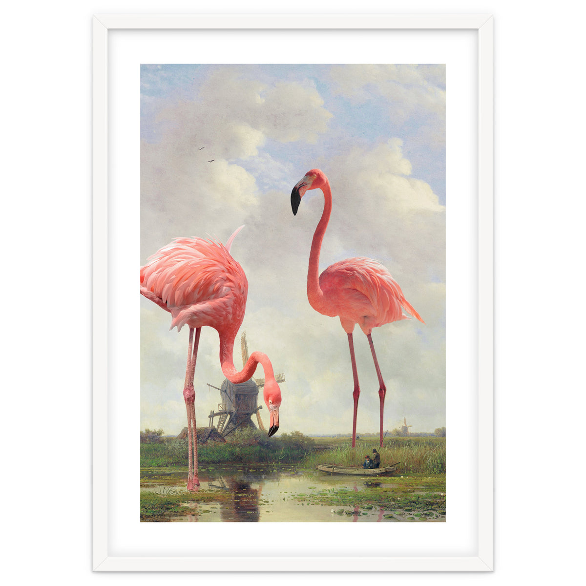 Fishing With Flamingos