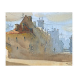 Old Town Warsaw. Watercolor painting. (Print Only) thumbnail