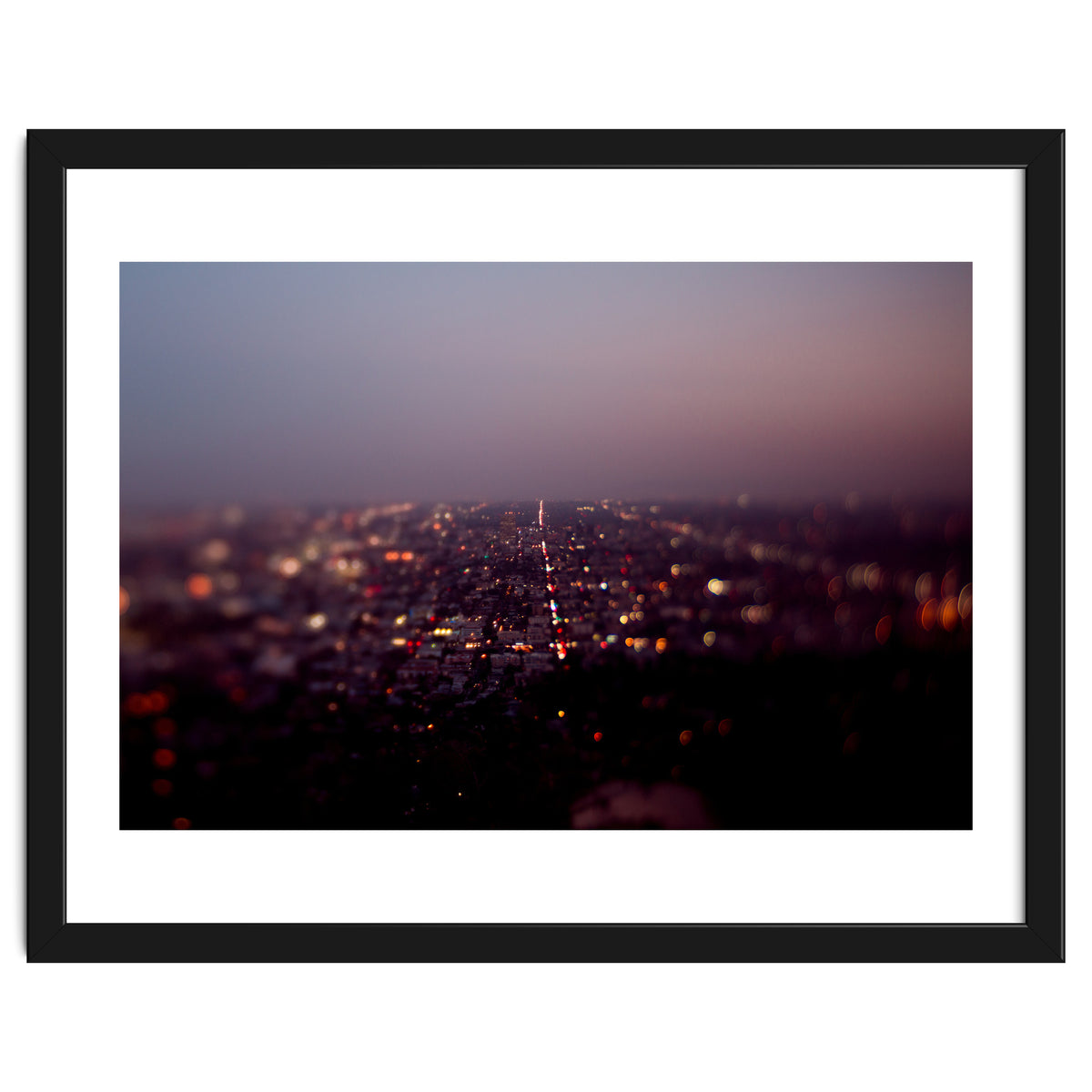 Aerial Los Angeles at Night