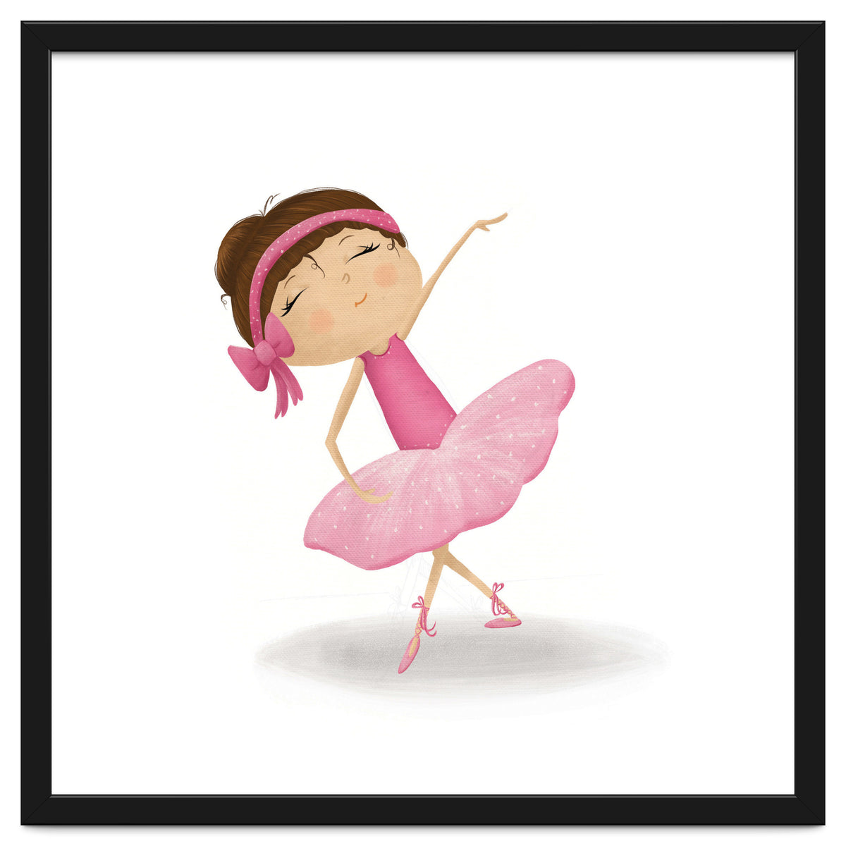Adorable Plie Ballerina Nursery Print