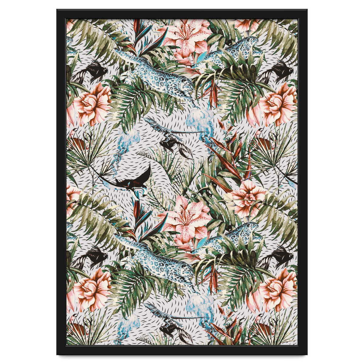 Paradisiacal flora and fauna