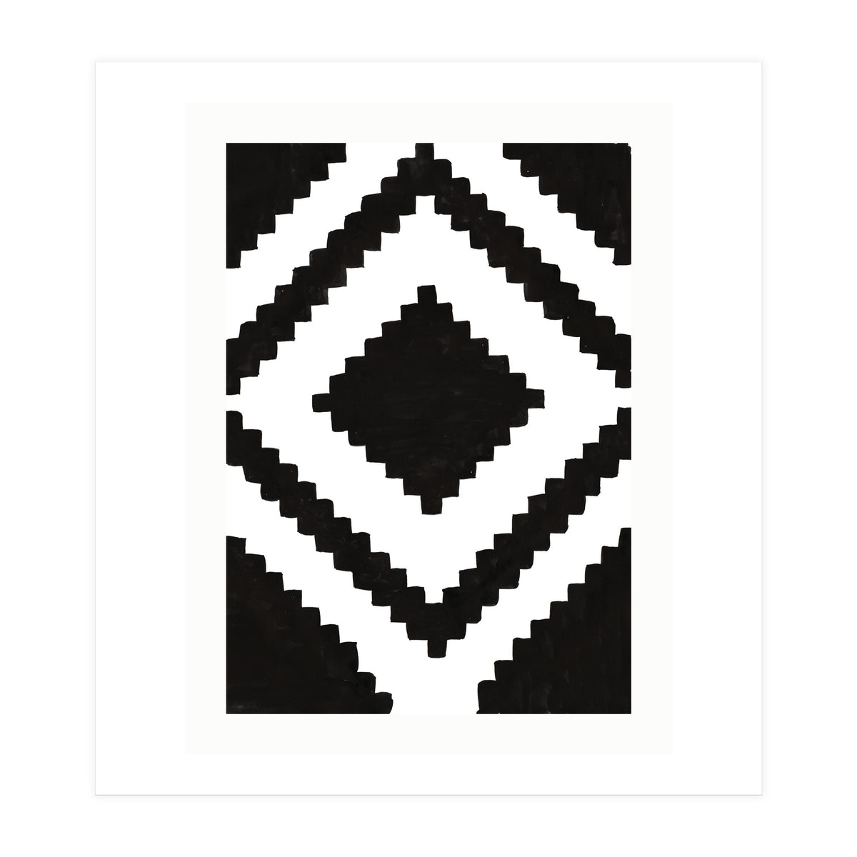 Patterns Aztec Black (Print Only)