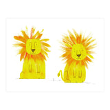 Two Lions  (Print Only) thumbnail