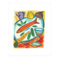 Fish And Veggies (Print Only)