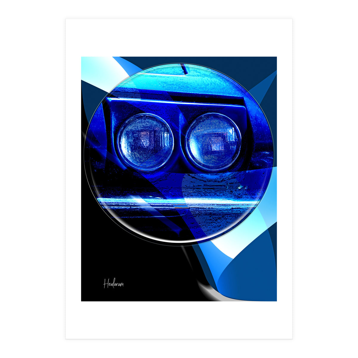 Emoji & Cars blue (Print Only)