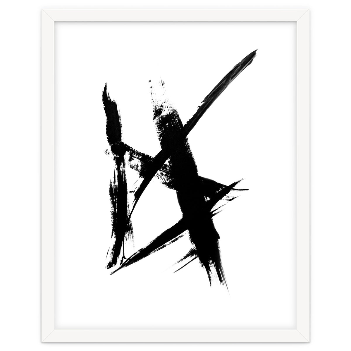 Abstract Brushstroke Print