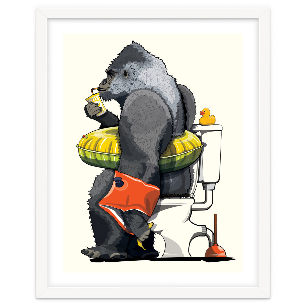 Gorilla on the Toilet, Funny Bathroom Humour