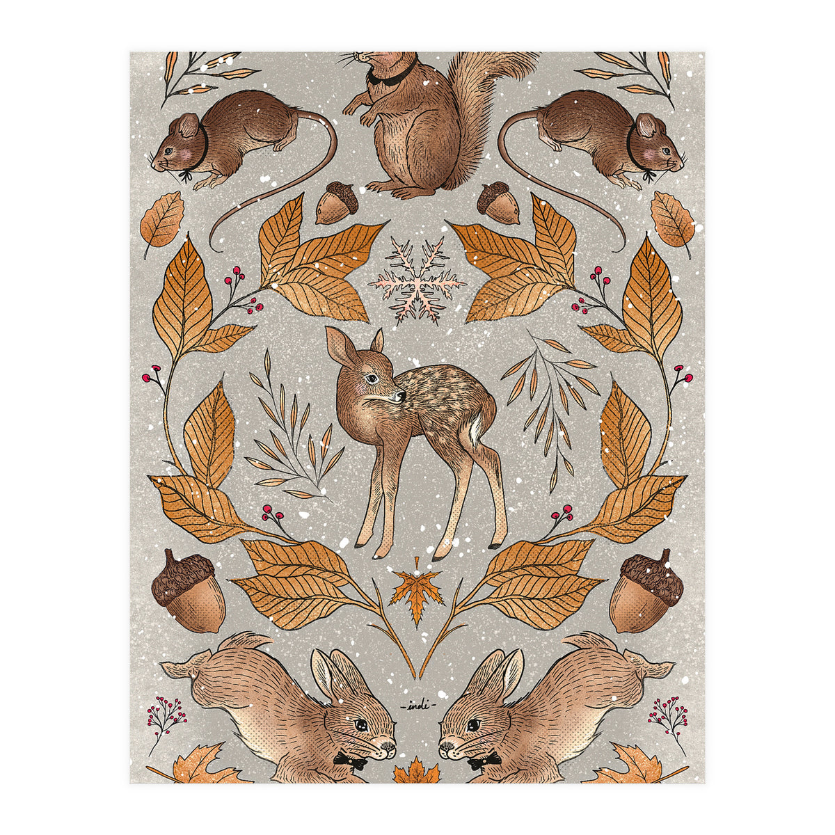 Christmas Animals (Print Only)