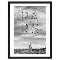 PARIS Eiffel Tower | Text & Skyline