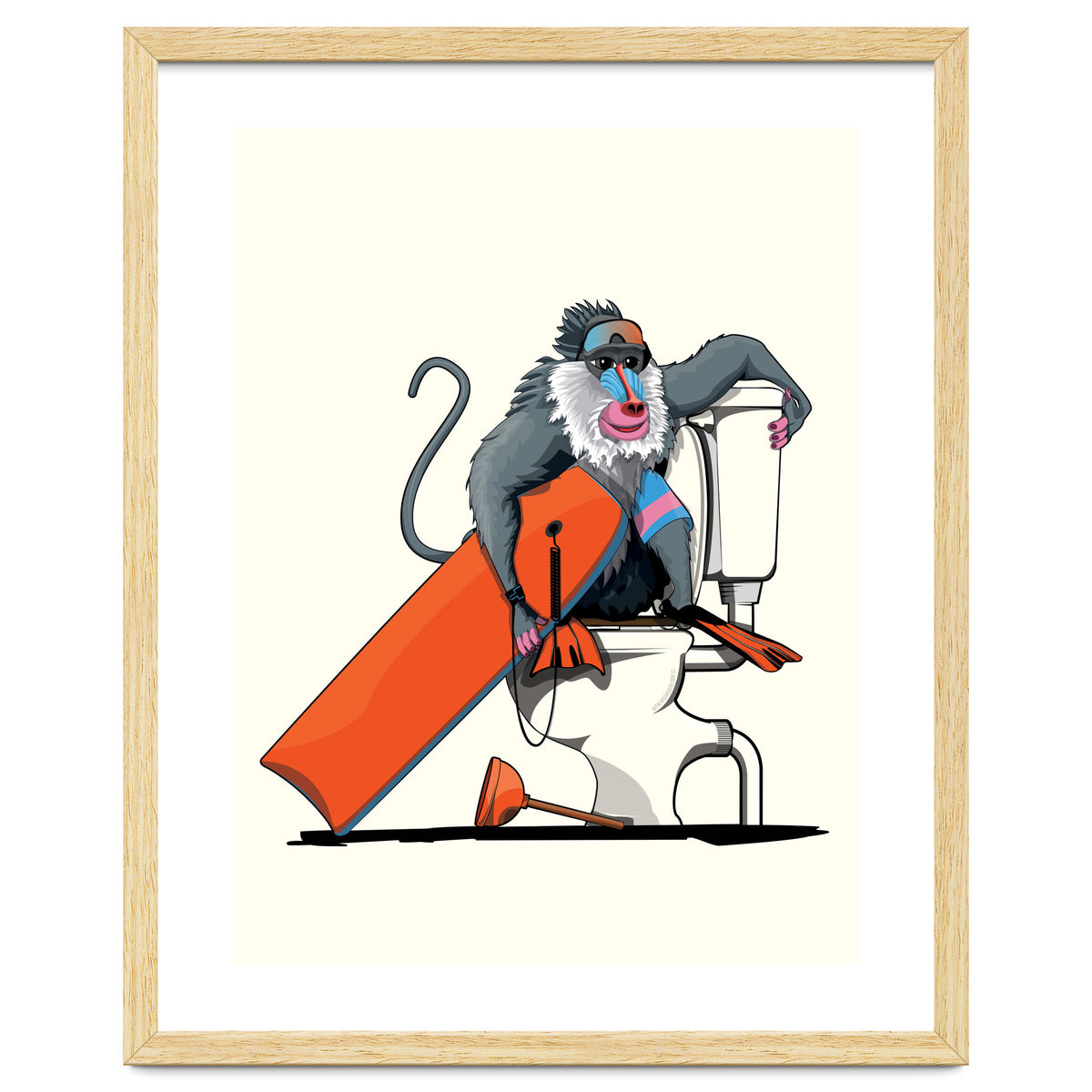 Baboon on the Toilet, Funny Bathroom Humour