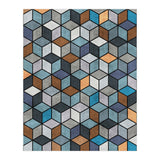 Colorful Concrete Cubes - Blue, Grey, Brown (Print Only) thumbnail
