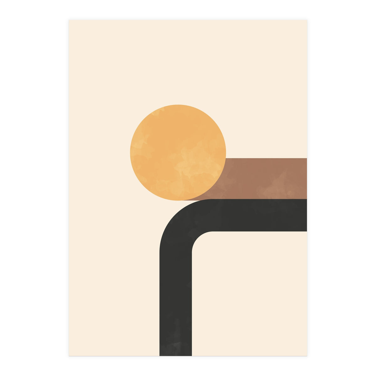 Geometric Mid Century Form (Print Only)