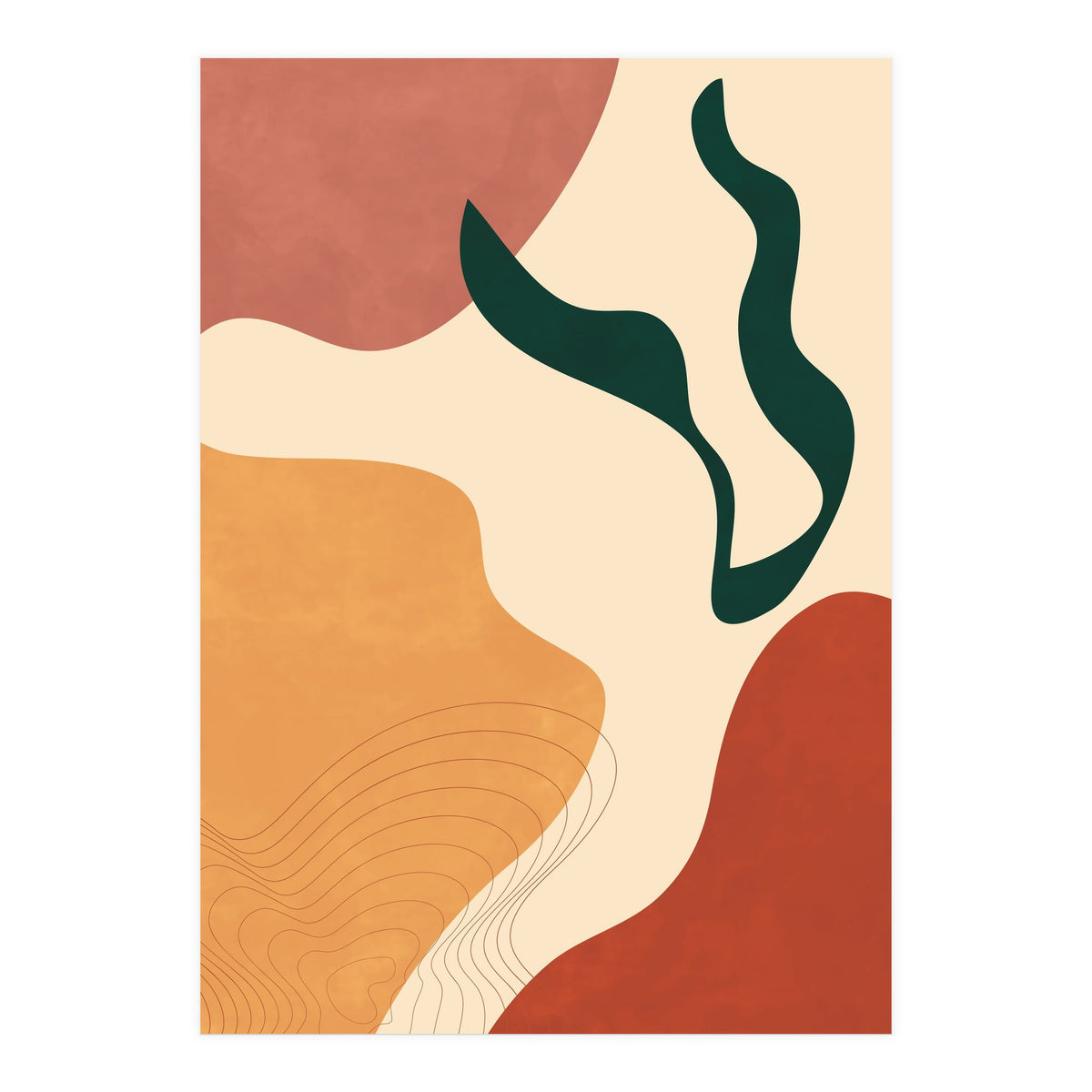 Abstract Scandi Neutral Shapes (Print Only)