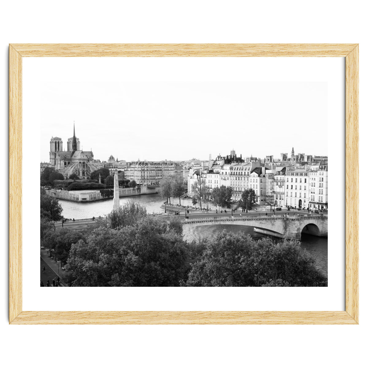 Paris View in Black and White