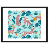 Cheetahs In The Grapefruit Grove, Tropical Jungle bohemian Wildlife, Tiger Wild Cat Nature Forest thumbnail