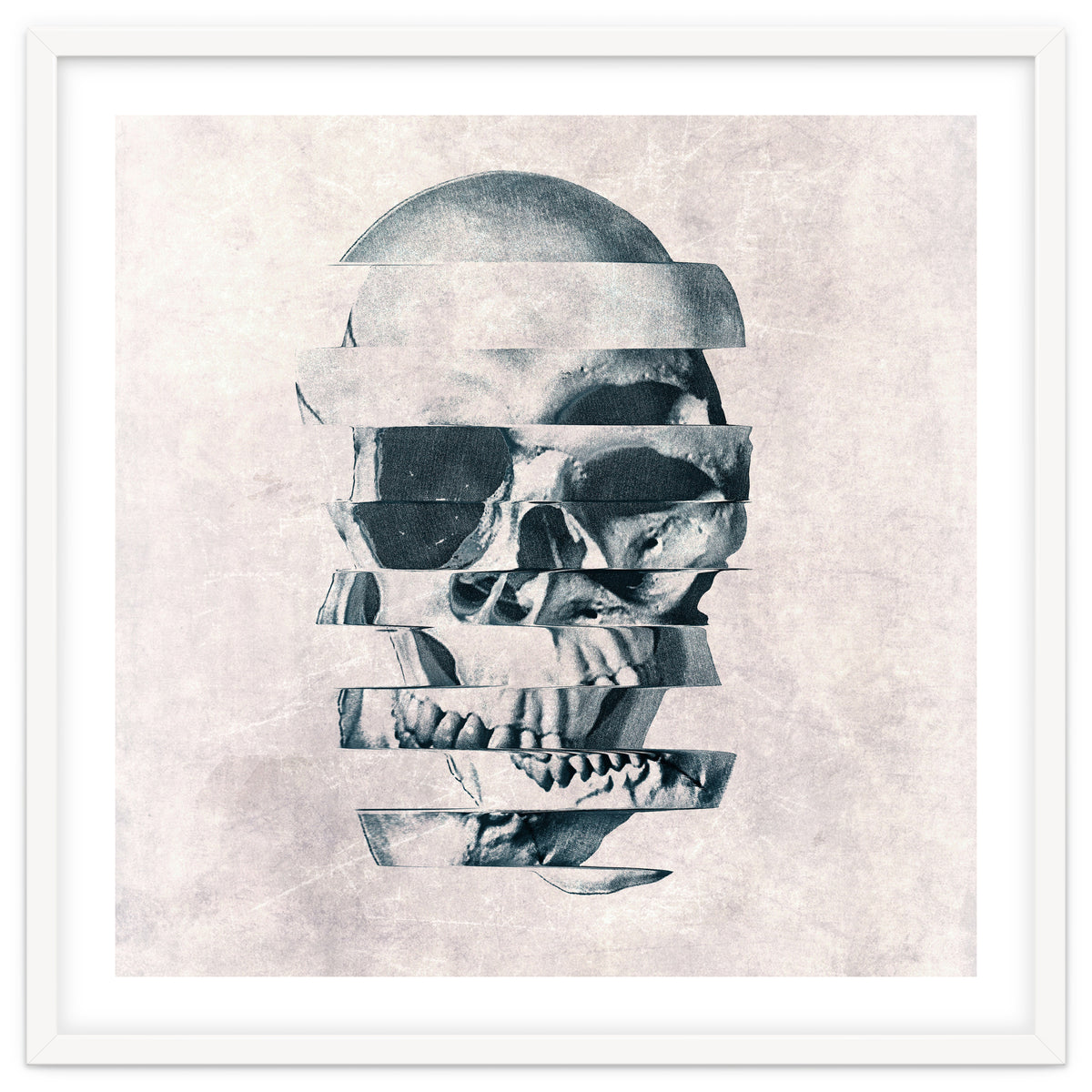 Glitch Skull Mono