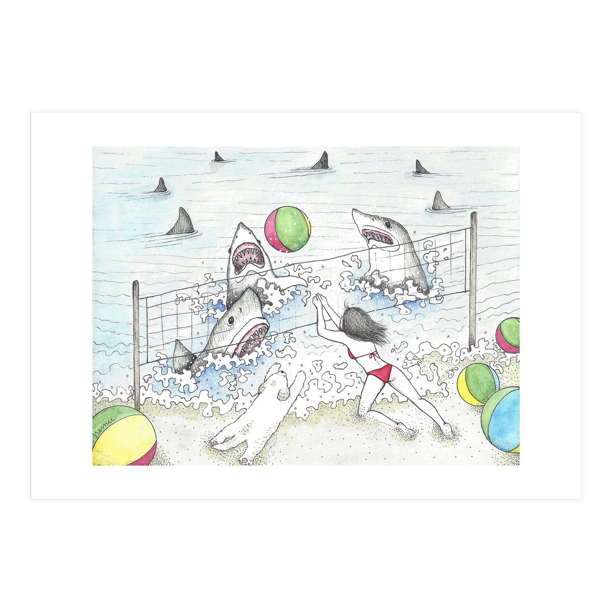 Beach Volleyball (Print Only)