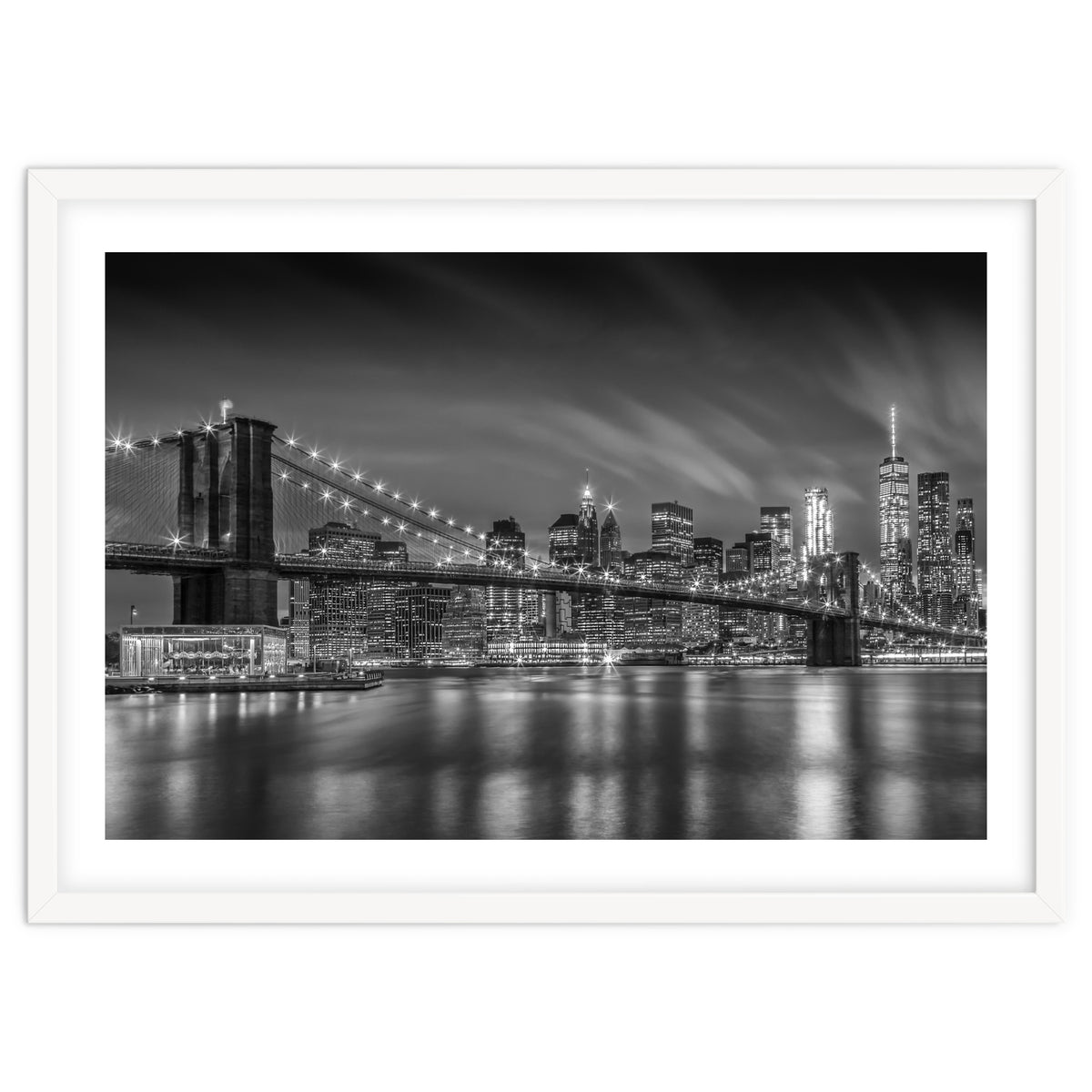 BROOKLYN BRIDGE Nightly Impressions | Monochrome