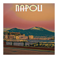 Red Summer Napoli Vesuvio (Print Only)