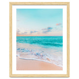 Ocean Bliss, Nature Landscape Sea Travel Tropical, Nordic Luxe Photography Pastel Island Digital thumbnail
