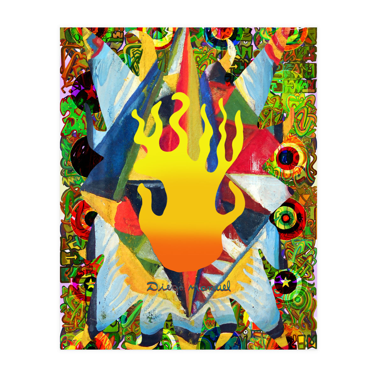 Fuego Y Graffiti 12 (Print Only)