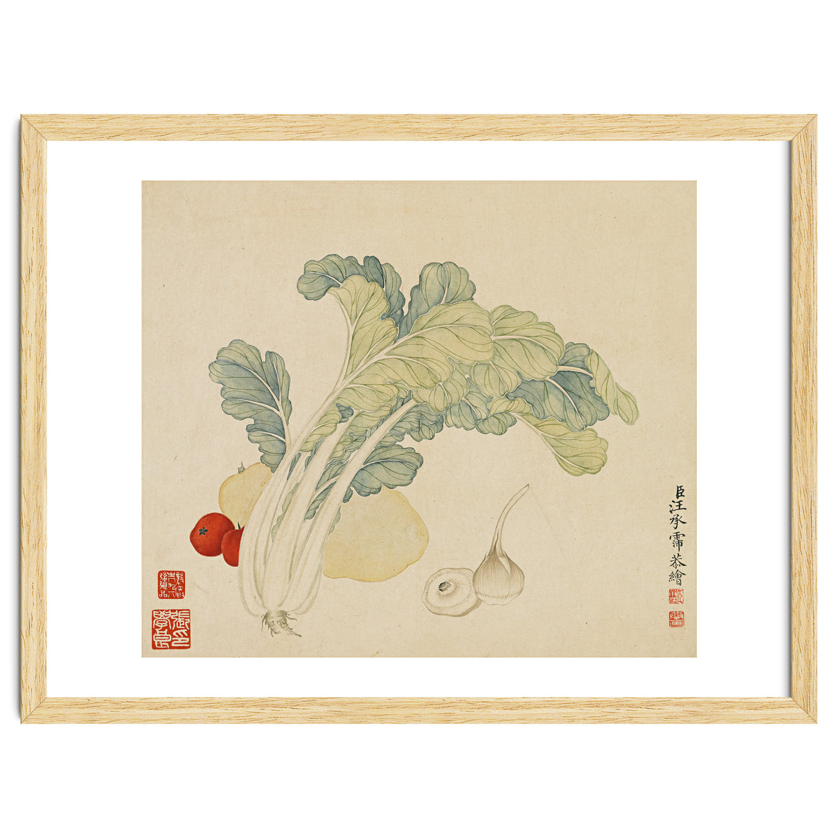 Wang Chengyu ~flowers, Vegetables, Chinese Cabbage, Potatoes, Garlic, Tomatoes, Vegetables