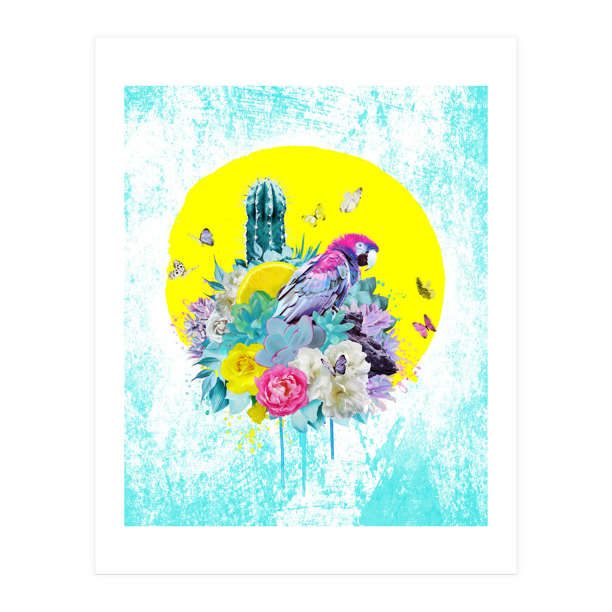 Floral Ara  (Print Only)