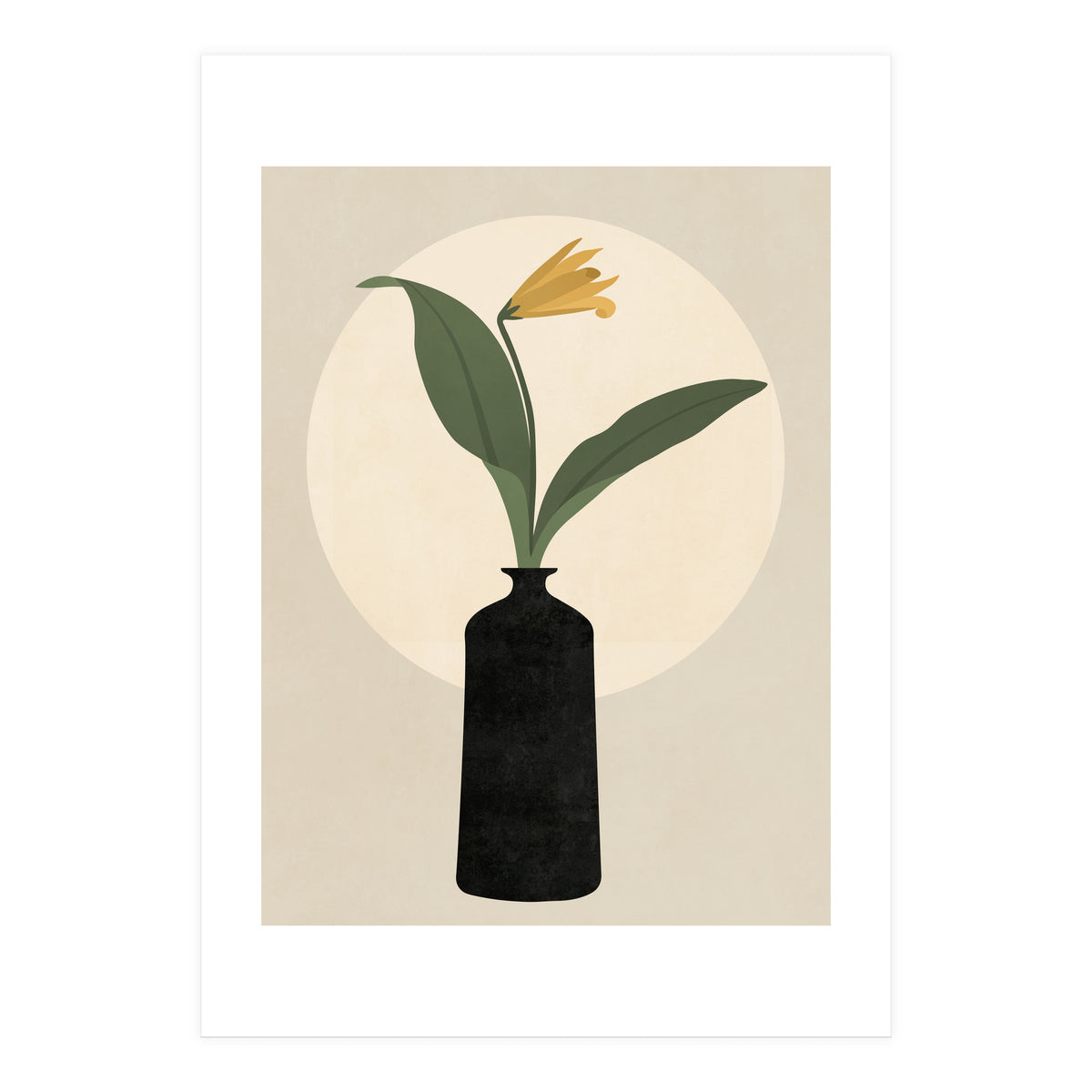 VASE AND MOON - 01B (Print Only)