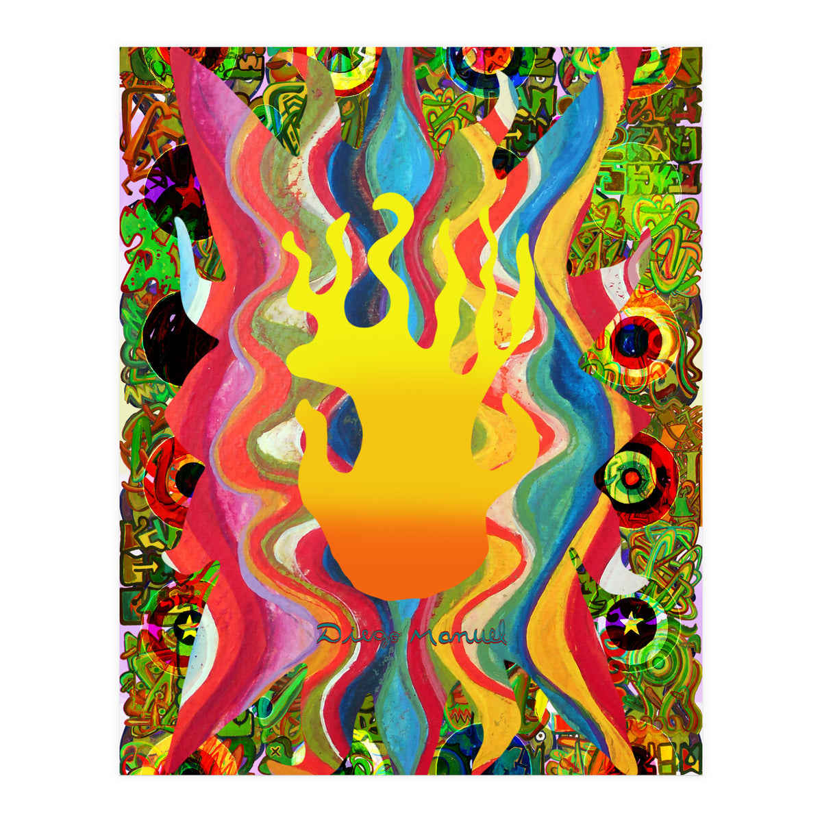 Fuego Y Graffiti 9 (Print Only)