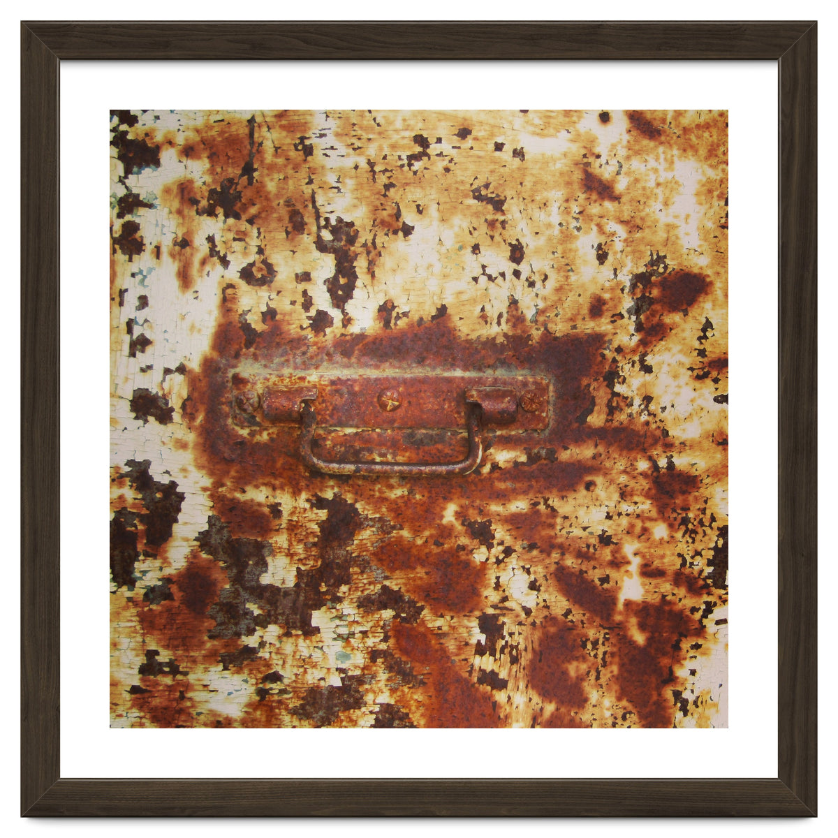 Rusty metal door
