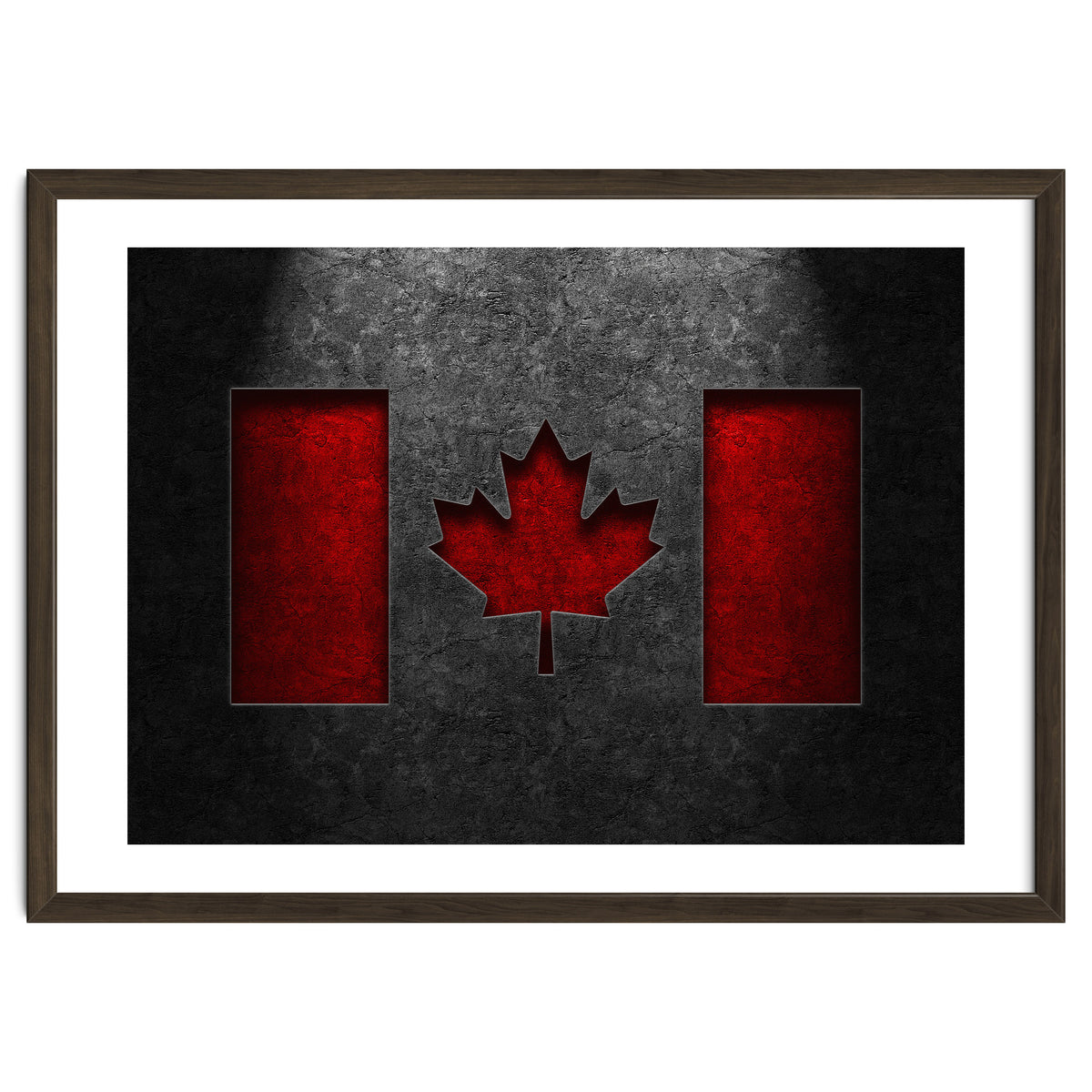 Canadian Flag Stone Texture