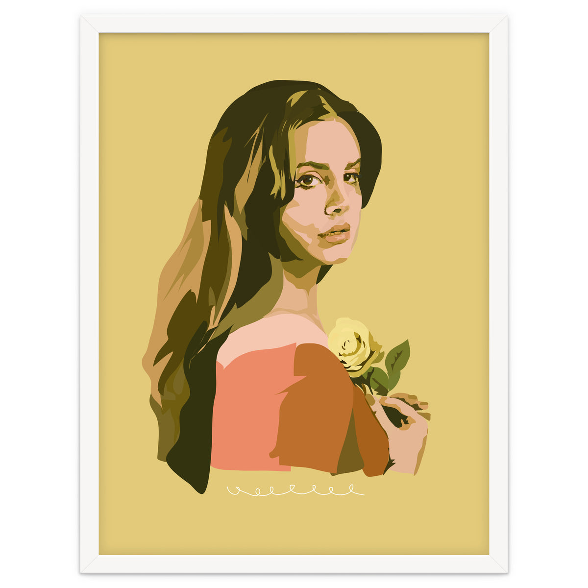 Lana Del Rey With Rose