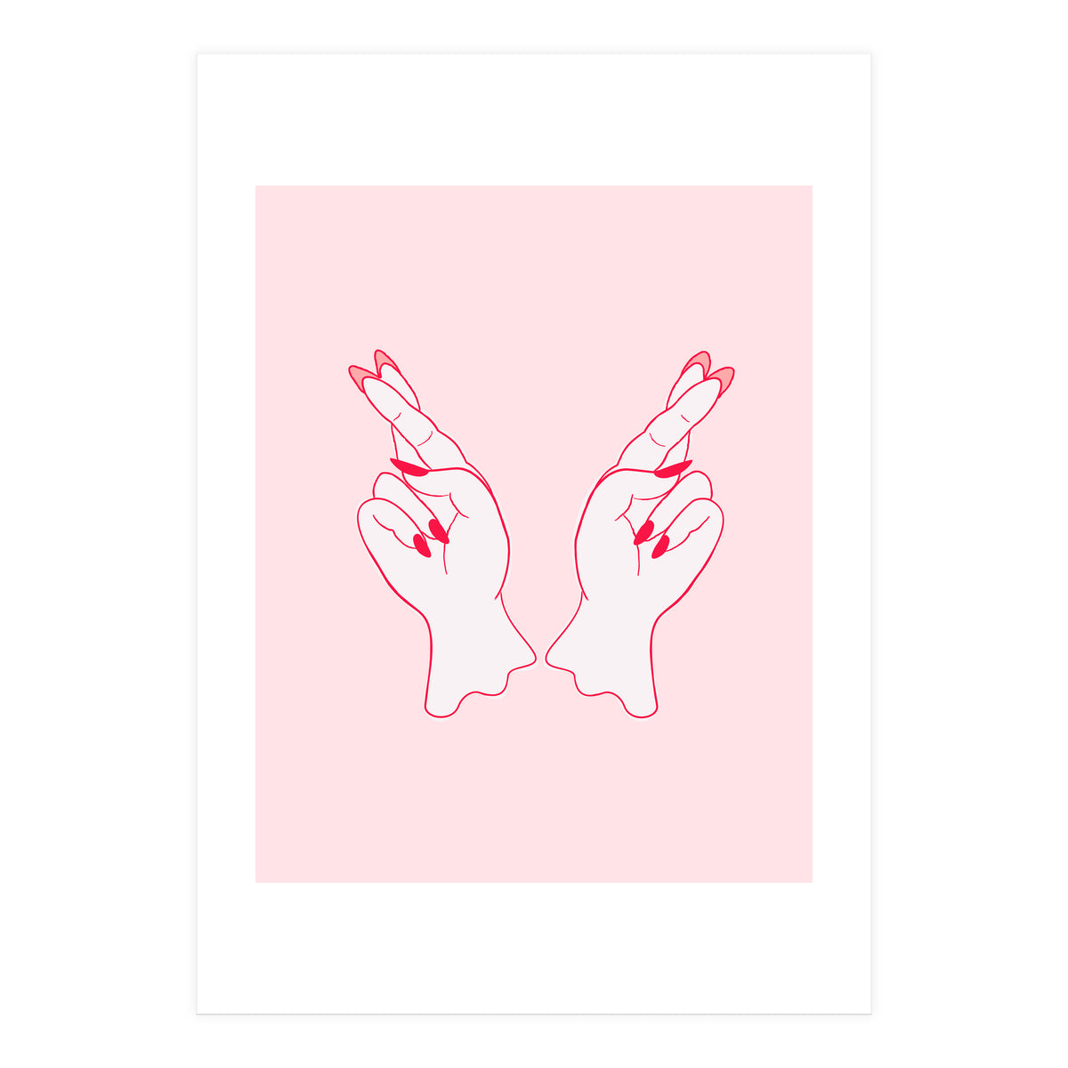 Fingers crossed (Print Only)