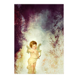 VINTAGE AMOR IN PURPLE ABSTRACT FOREST (Print Only) thumbnail