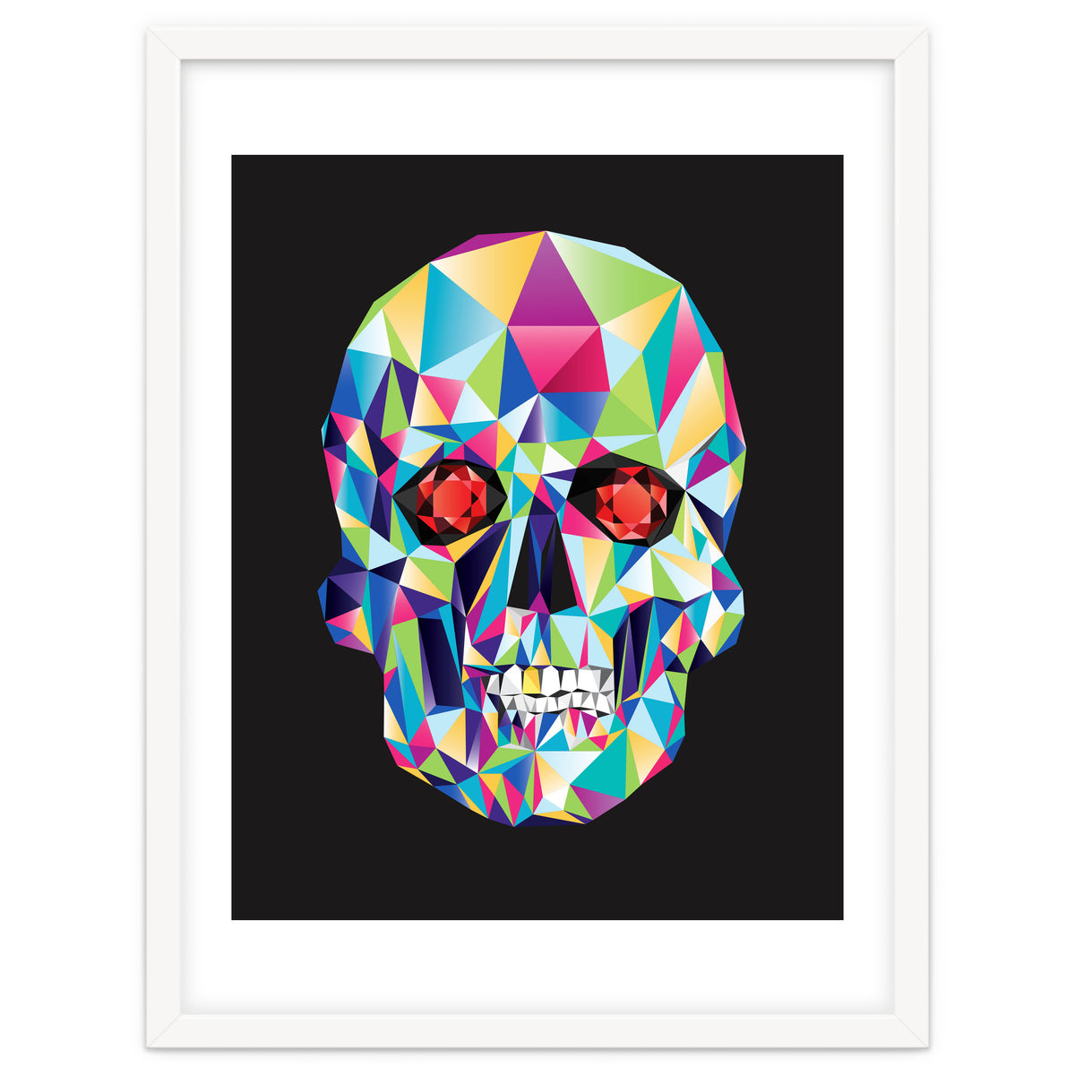 Geometric Candy Skull