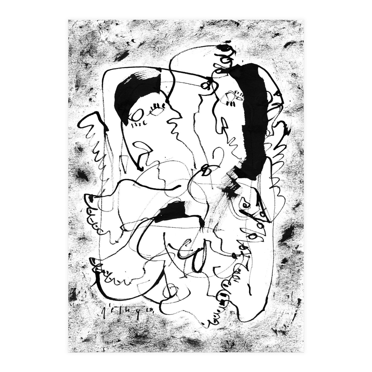 Dancing Forever - b&w (Print Only)