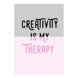 Creativity Is My Therapy Pink (Print Only) thumbnail
