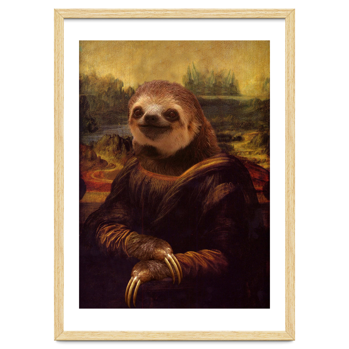 Sloth Mona Lisa